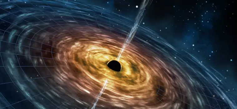 Dżet plazmy z supermasywnej czarnej dziury uwieczniony na obrazie