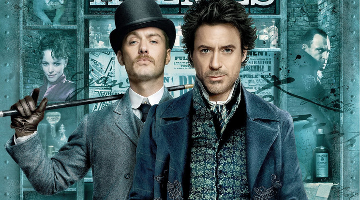 A legjobb mozi-Sherlock (Robert Downey Jr. és segítőtársa Dr. Watson, azaz Jude Law (Fotó: RAS-archív)