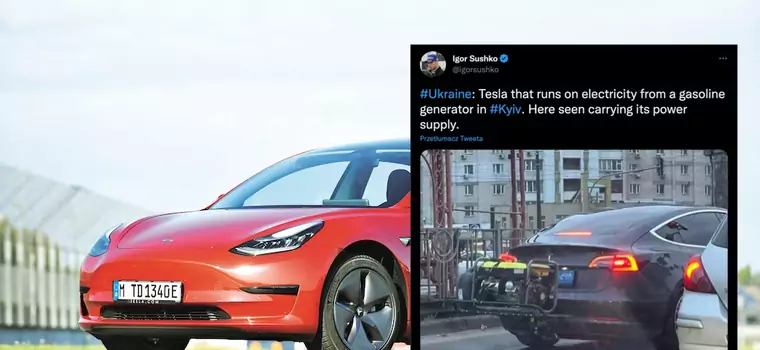 Tesla z dziwnym elementem z tyłu. Ktoś zamontował generator prądu?