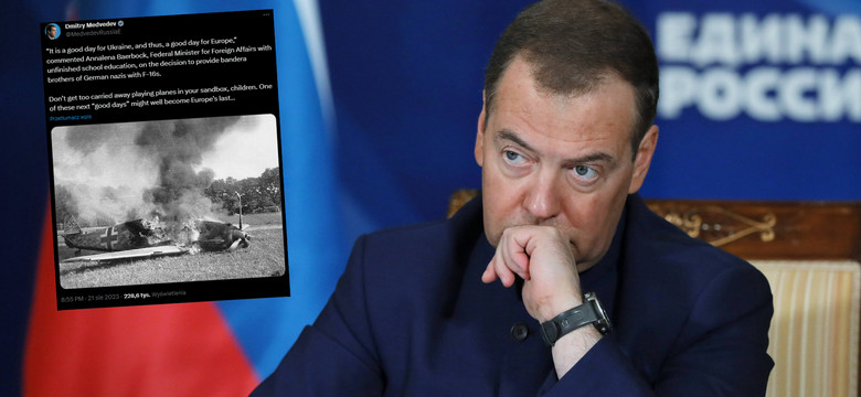Miedwiediew straszy Europę. Opublikował zdjęcie. "Nie dajcie się ponieść"
