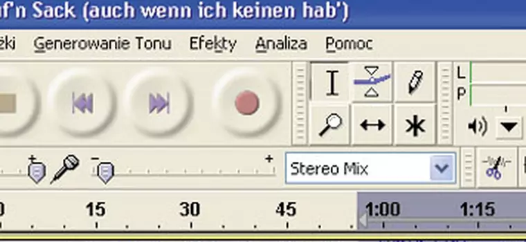 Dzielenie utworów muzycznych za pomocą edytora Audacity
