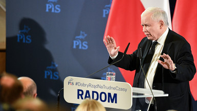 Kaczyński w Radomiu uderza w Tuska. "Chciał być dużym misiem"