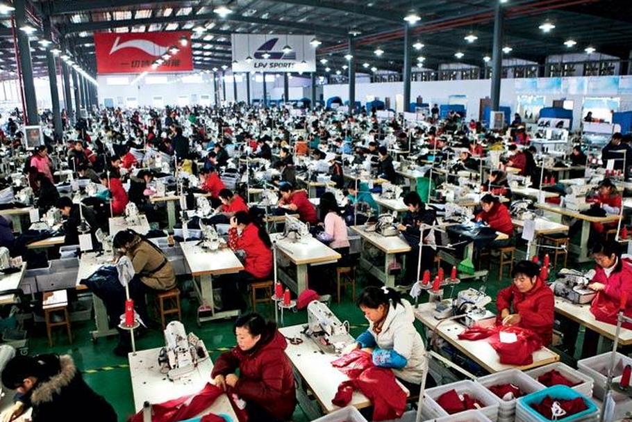 Fabryka odzieży, Chiny