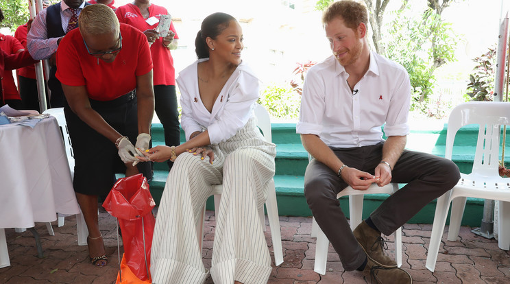 Rihanna és Harry herceg Barbadoson /Forrás:Northfoto