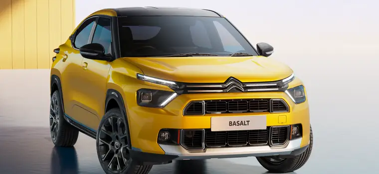 Citroën pokazał nowego SUV-a coupe. Nazywa się Basalt