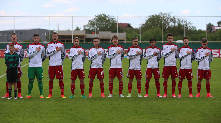 Az U17-es magyar válogatott/Fotó: Isza Ferenc