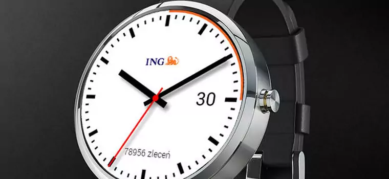 ING udostępnia aplikację biznesową na zegarki z Android Wear