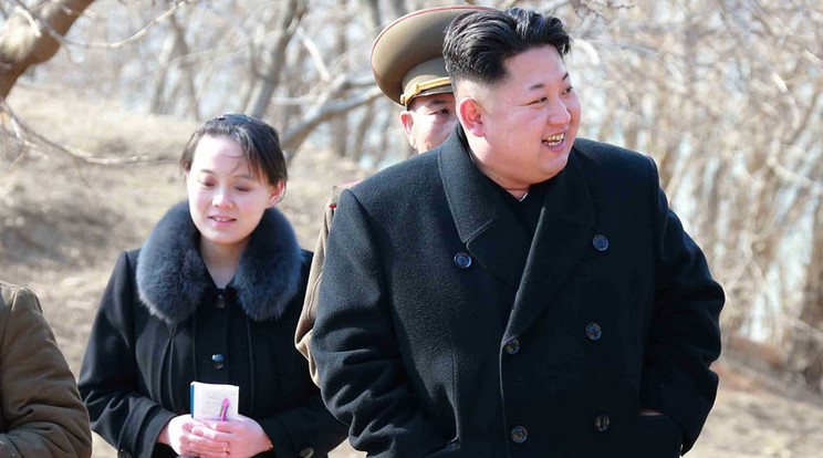 kim Dzsong-Un és húga /Fotó: AFP