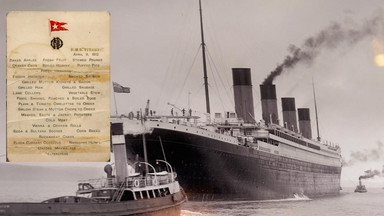 Menu z Titanica sprzedane na aukcji. "Jedyny zachowany egzemplarz"
