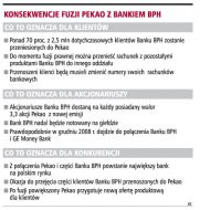 Konsekwencje fuzji Pekao z bankiem
        BPH