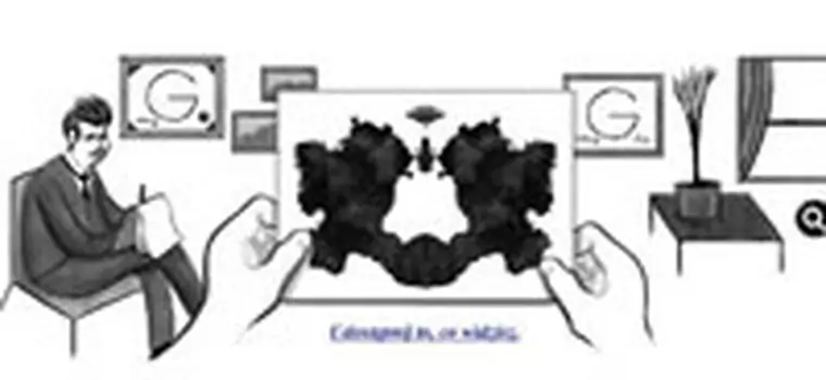Herman Rorschach i test atramentowych plam w Google Doodle