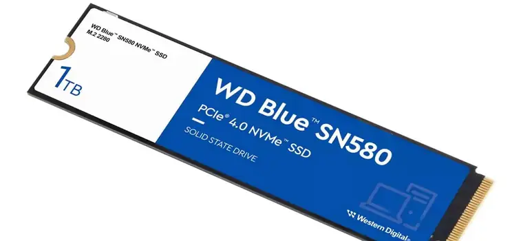 Dysk WD Blue SN580 1 TB najtaniej na rynku. Świetna promocja na SSD