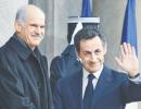 Premier Grecji Georgios Papandreu i prezydent Francji Nicolas Sarkozy FOT. AP