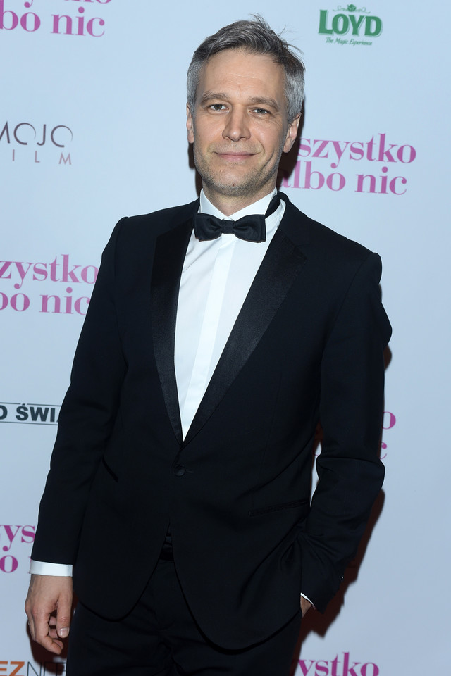 Michał Żebrowski na premierze filmu "Wszystko albo nic" 2017
