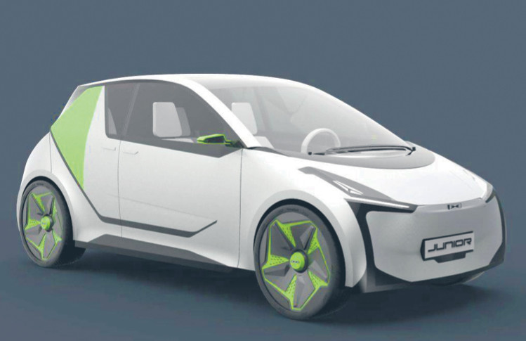 Jeden ze wstępnych projektów polskiego samochodu elektrycznego z konkursu ogłoszonego przez ElectroMobility Poland