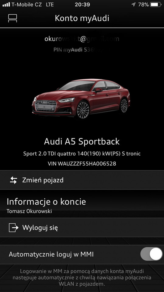 &lt;p&gt;MyAudi Mobile/
MMI Connect&lt;/p&gt;