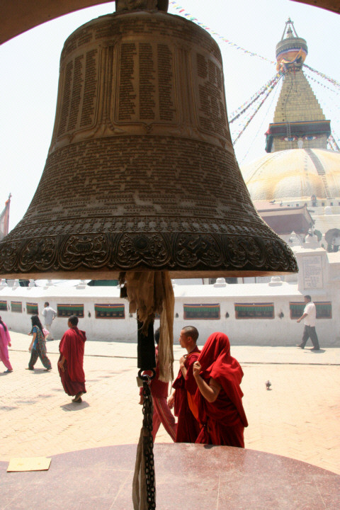 Nepal - Kathmandu, wszystkowidzące oczy Buddy