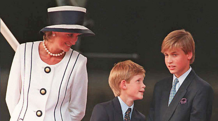 Diana imádta a két fiát, Harryt és Vilmost /Fotó: AFP