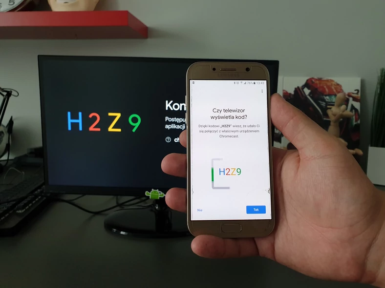 Chromecast - potwierdzanie kodów