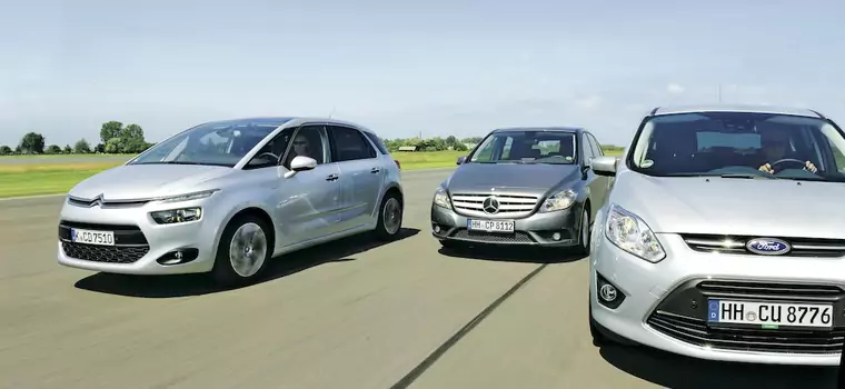 Citroën C4 Picasso, Ford C-Max i Mercedes klasy B – Który van zna najwięcej sztuczek? - zdjęcia