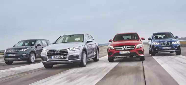 Audi Q5 kontra BMW X3, Land Rover Discovery Sport i Mercedes GLC - który z tych modeli okazał się lepszy?