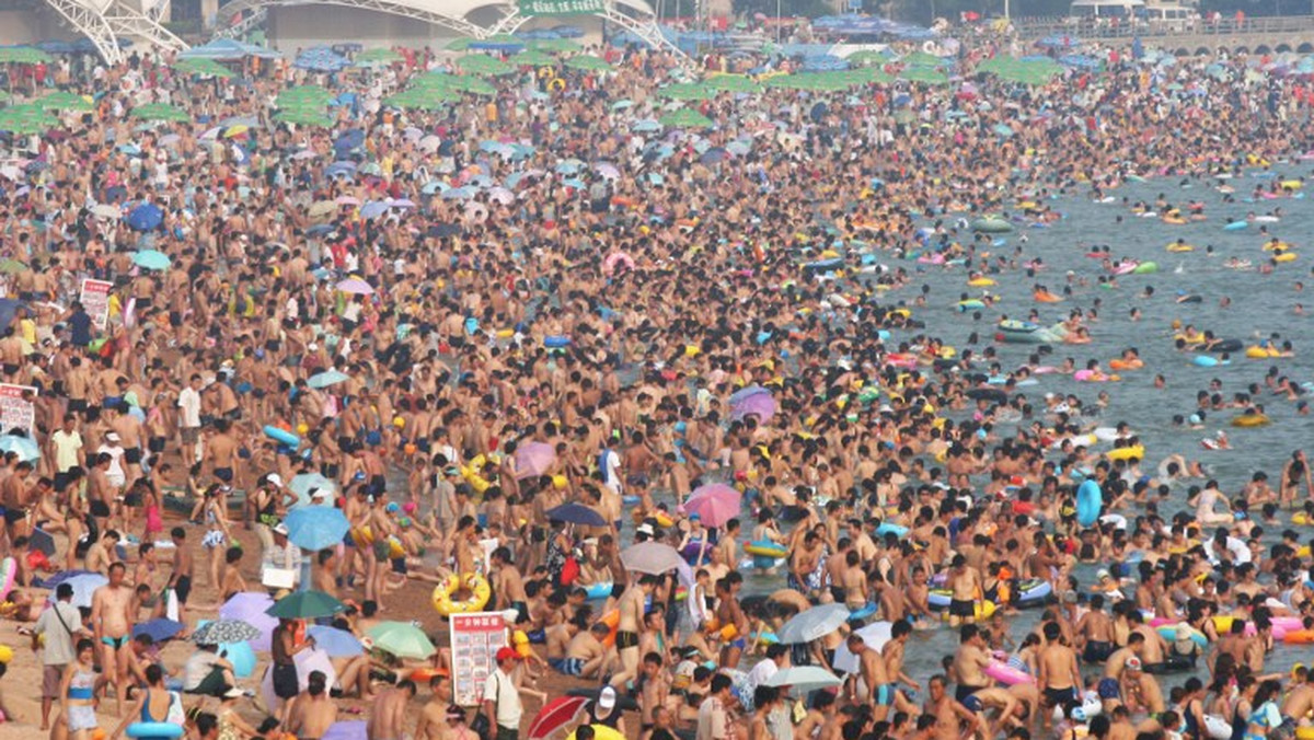 Najbardziej zatłoczone plaże - Chiny