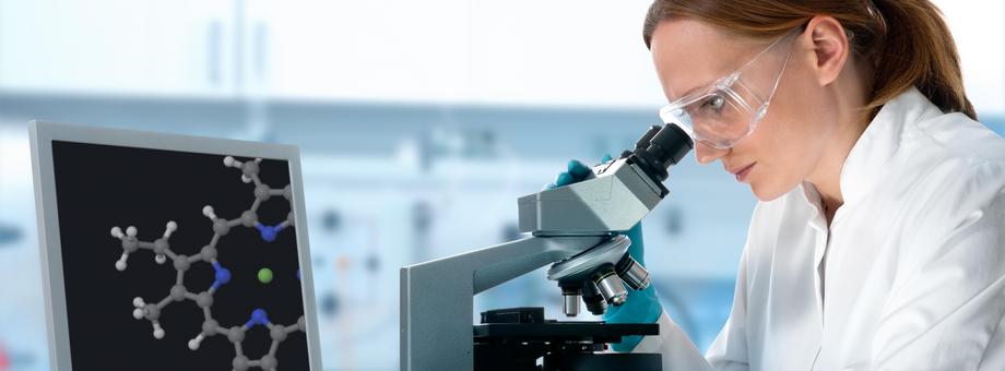 scientist working at the laboratory