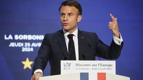 Emmanuel Macron francia elnök nyilatkozata Oroszország győzelméről