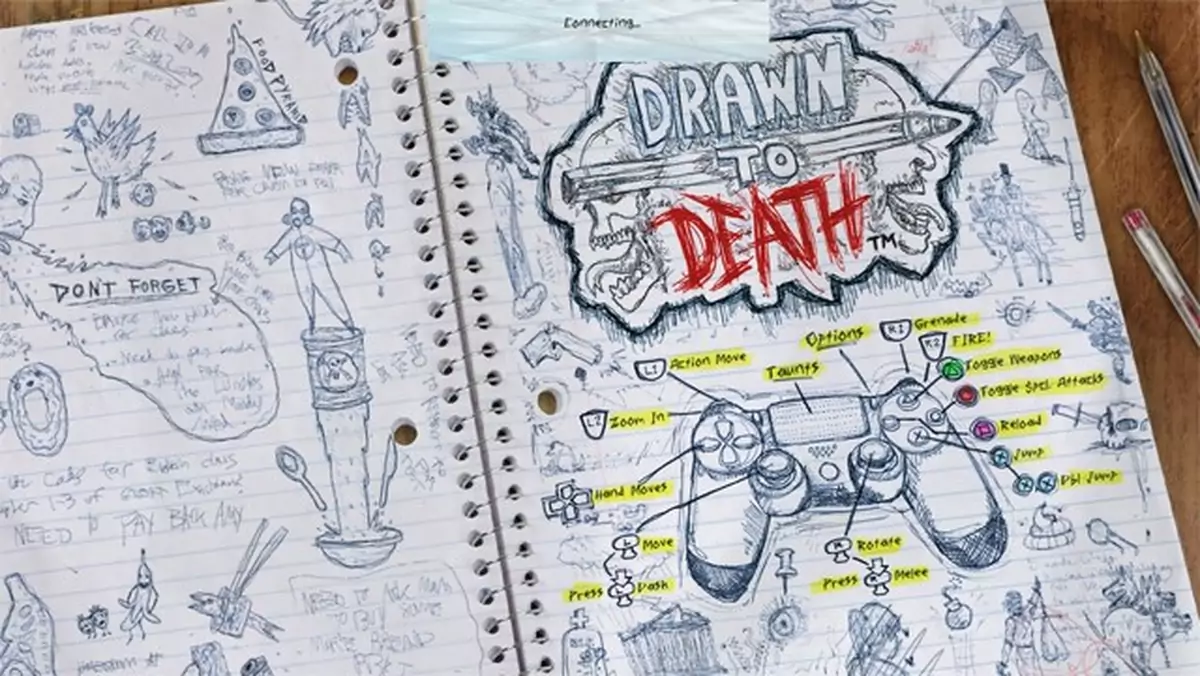 Drawn to Death - strzelanina rozgrywająca się w szkolnym zeszycie dostała nowe, genialne screenshoty