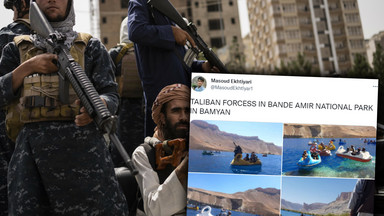 Uzbrojeni talibowie pływają na rowerkach wodnych. "To zwykły chwyt marketingowy"