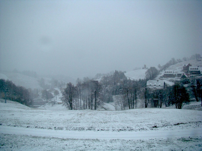 Zieleniec, pierwszy śnieg