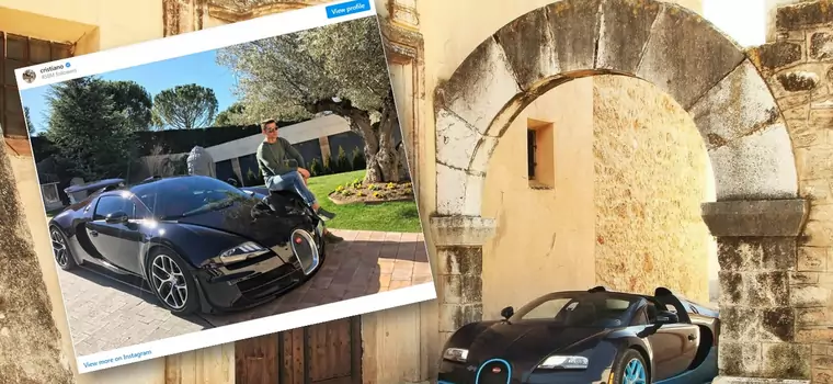 Cristiano Ronaldo musi "wyklepać" swoje Bugatti Veyron Vitesse. Rozbił je ochroniarz