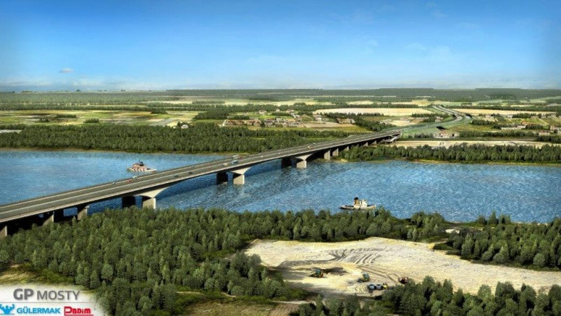 Most przez Wisłę w ciągu S2 Puławska-Lubelska, źródło: GDDKiA