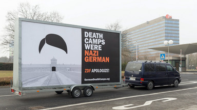 Akcja "Death Camps Were Nazi German" przed PE w Brukseli