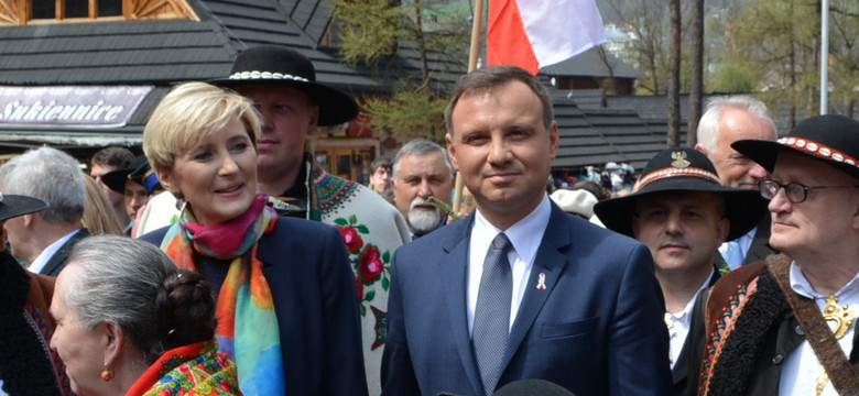 Zakopane: Andrzej Duda wziął udział w obchodach rocznicy 3 maja