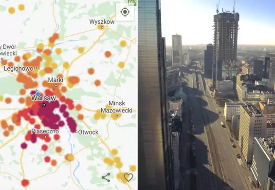 Czemu Warszawa miała najgorsze powietrze na świecie w ciepły dzień bez aut?