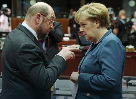Angela Merkel i Martin Šulc