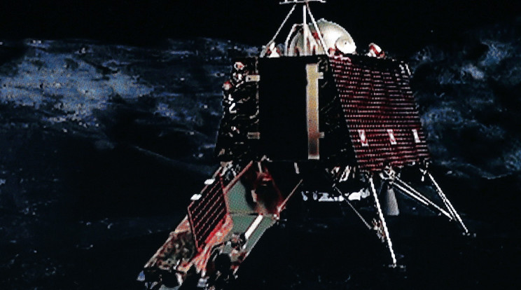 A Csandraján–2 űrszonda holdra szálló egységével megszakadt a kapcsolat /Fotó: MTI - EPA