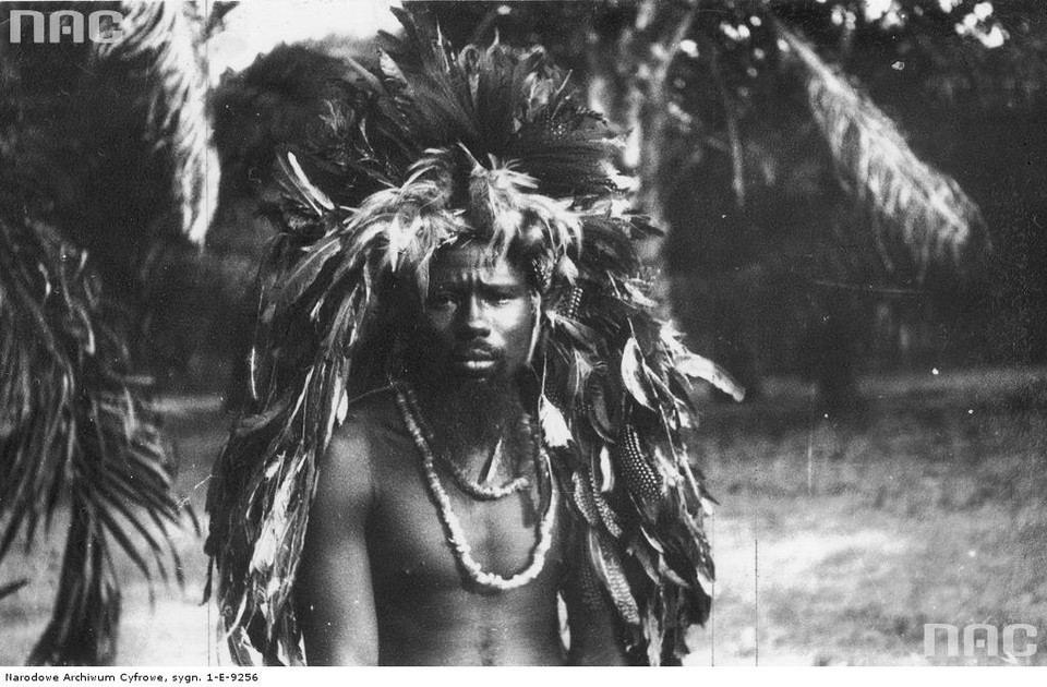 Czarownik z plemienia Baluba - rok 1935, Kongo Belgijskie