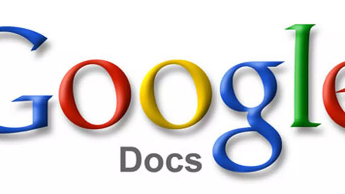Google Docs obsługuje pliki .docx oraz .xlsx