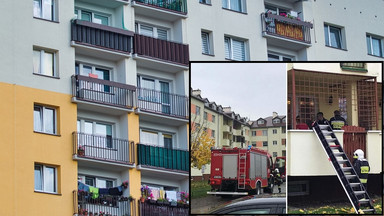 Niecodzienna interwencja strażaków. Dzieci zamknęły matkę na balkonie