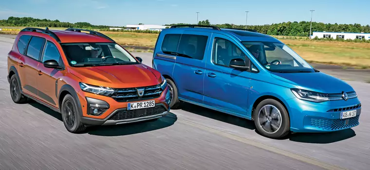 Dacia Jogger kontra Volkswagen Caddy. Podwyższone kombi czy kombivan — co będzie lepsze dla rodziny?