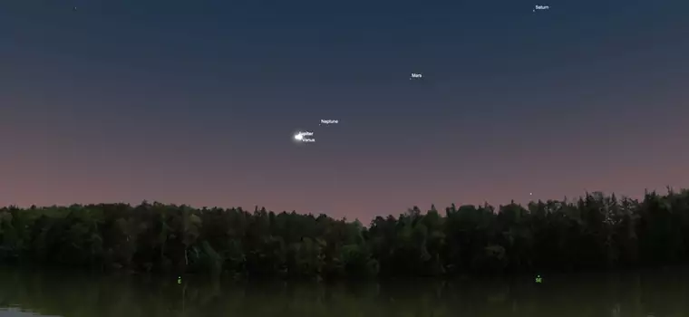 Unikalna koniunkcja Jowisza i Wenus. Planety będą wyglądały, jakby połączyły się w jeden obiekt
