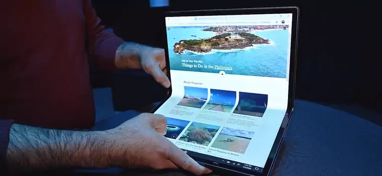 Intel Horseshoe Bend - wielki tablet ze składanym ekranem (CES 2020)