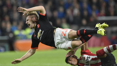 Liga Mistrzów: porażka Manchesteru United, fatalna kontuzja Luke'a Shawa