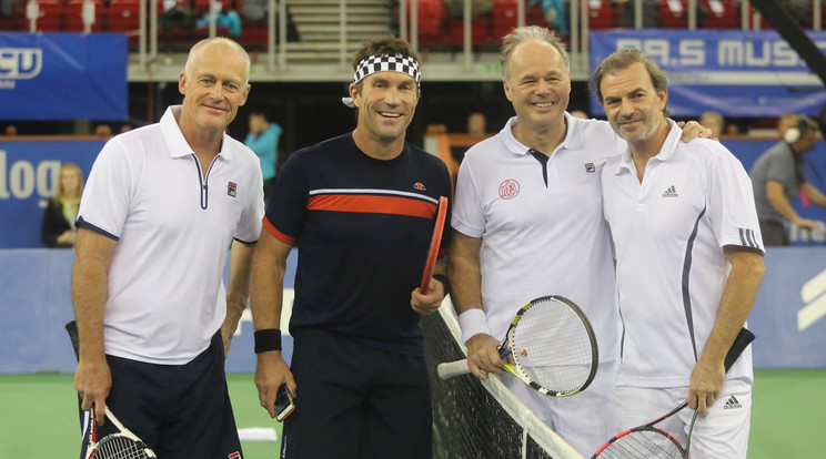 Taróczy Balázs, Heinz Günthardt, Pat Cash, John Fitzgerald