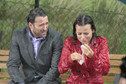 Anna Mucha i Filip Bobek na planie serialu "Prosto w serce"