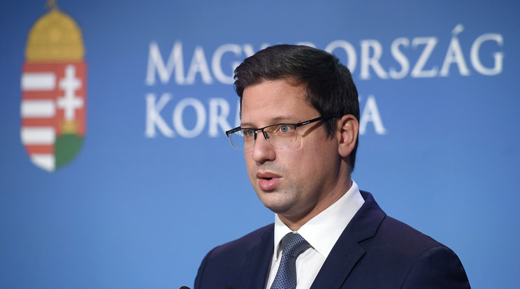 Gulyás Gergely Miniszterelnökséget vezető miniszter / Fotó: MTI/Kovács Tamás
