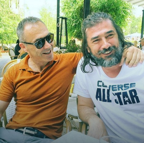 Vojin Ćetković sa prijateljem