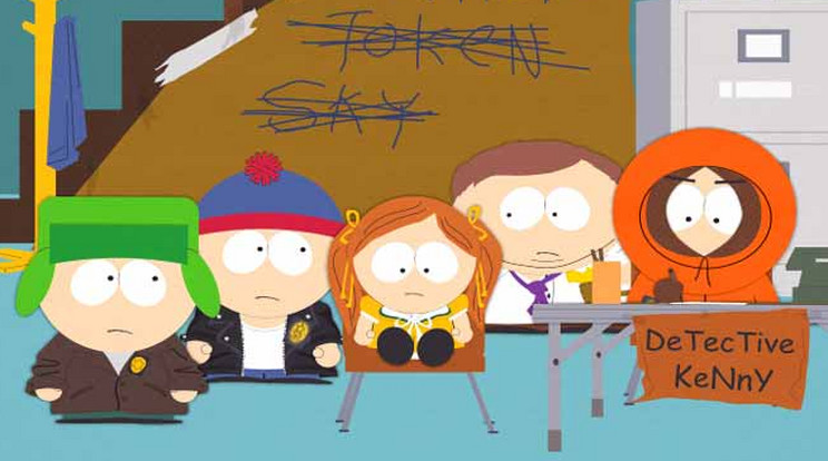 Részlet a South Park Lil' Crime Stoppers című részéből, ahol a fiúk rendőröset játszanak